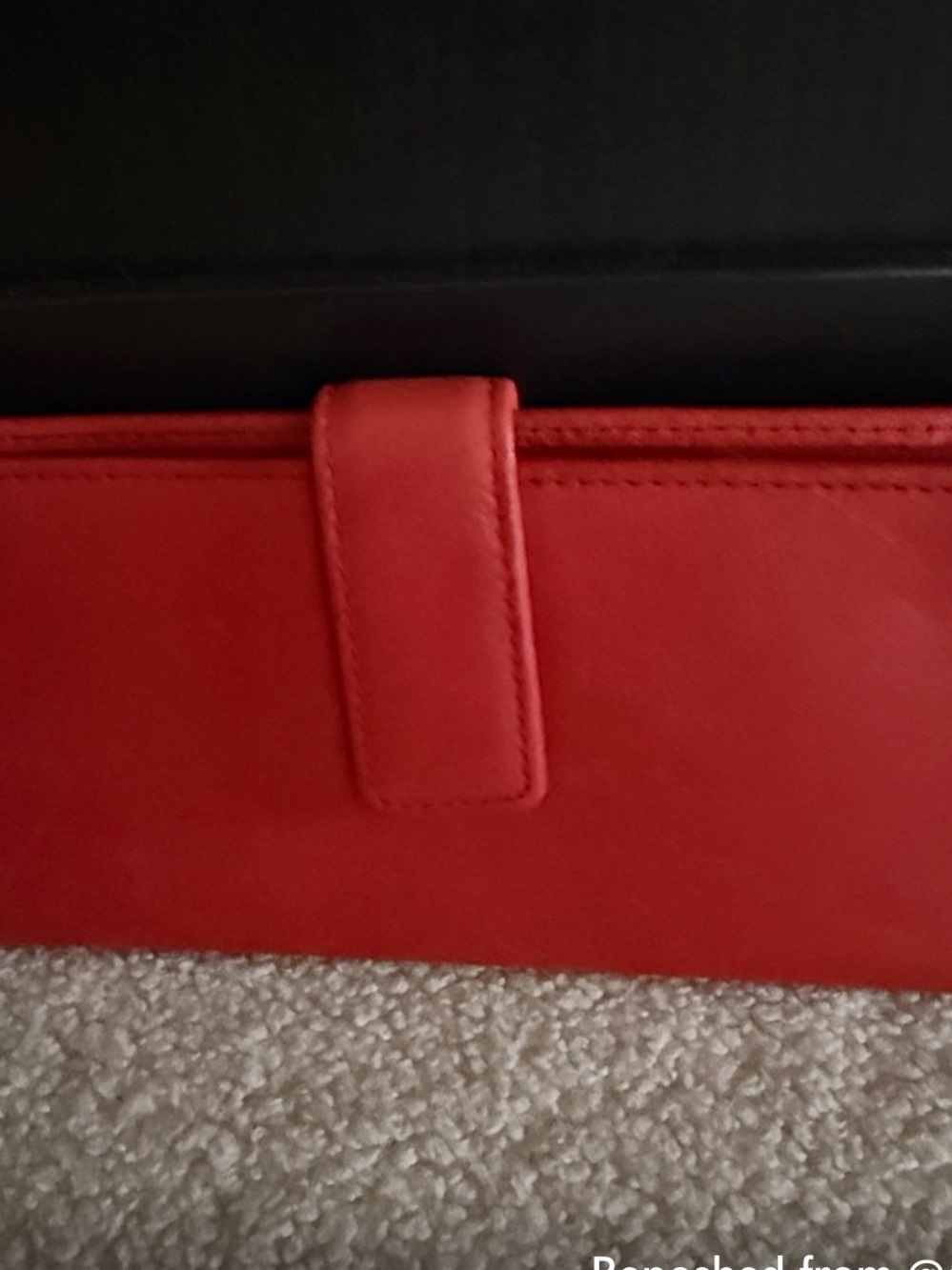Vintage Rolfs Red Leather Wallet With tags never used.